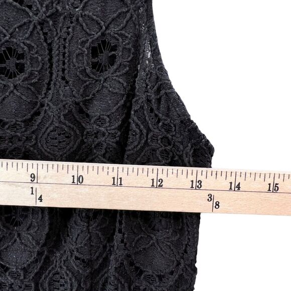 BB Dakota Renley Dress Women XS Black Lace Fit Flare Mini Party Evening Feminine - Picture 8 of 14